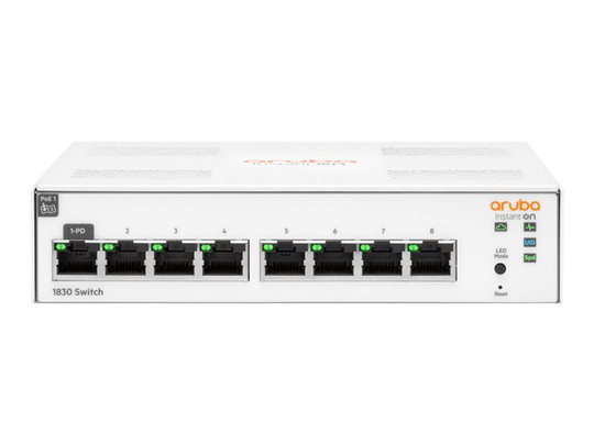 HPE Aruba Instant On 1830 8G Switch - 8 Ports - Smart