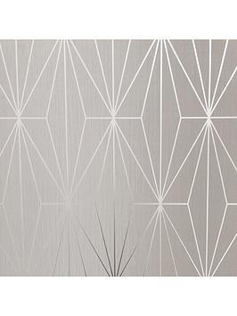 Muriva Kayla Wallpaper - Grey And Silver
