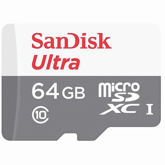 Sandisk Micro SD Ultra 100MB/s Flash Memory Card (SDSQUNR) 64GB