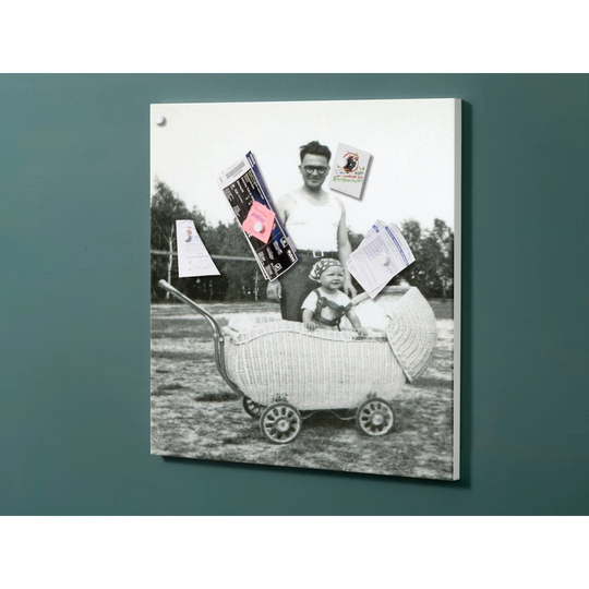 Notiz Motive Retro Picture Magnetic Wall Mounted Cork Board