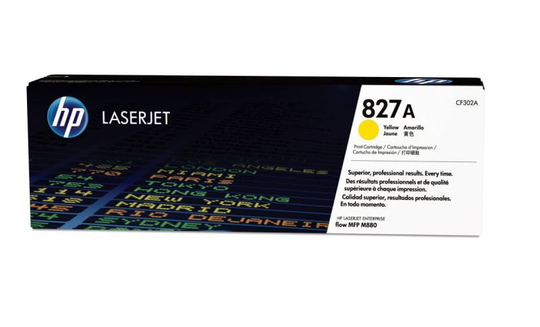 HP 827A Yellow Original LaserJet Toner Cartridge - CF302A