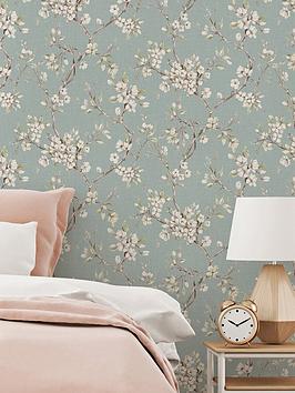 Boutique Eliza Duck Egg Wallpaper
