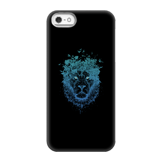 Balazs Solti Lion And Butterflies Phone Case for iPhone and Android - iPhone 5/5s - Snap Case - Matte