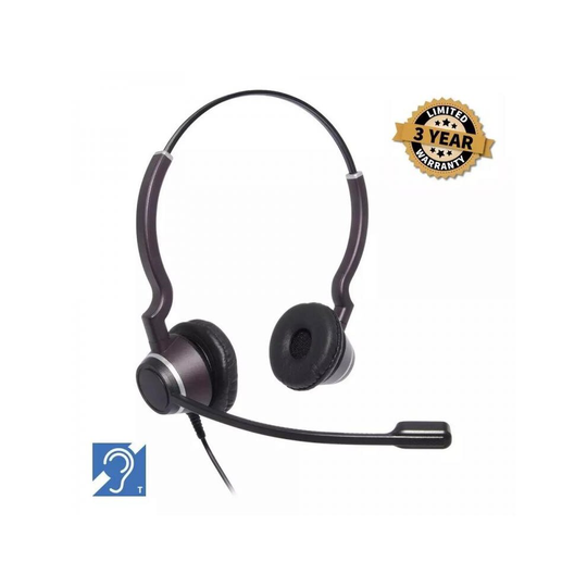JPL-HAC-2 | Hearing Aid Compatible | Binaural Noise Cancelling Headset