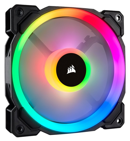 Corsair LL Series LL120 RGB 120mm Dual Light Loop RGB LED PWM Fan Single Pack