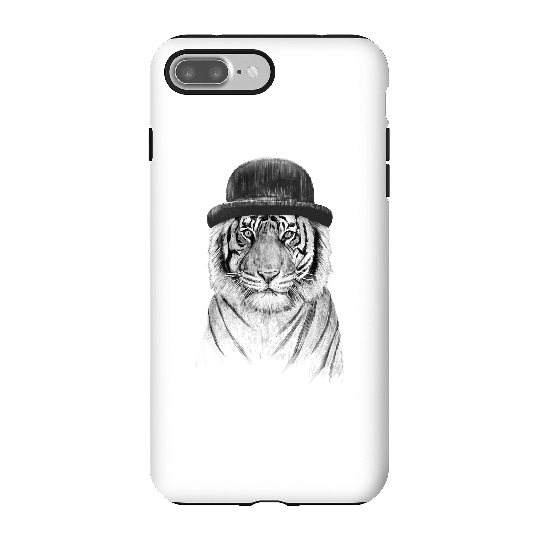 Balazs Solti Tiger In A Hat Phone Case for iPhone and Android - iPhone 7 Plus - Tough Case - Matte