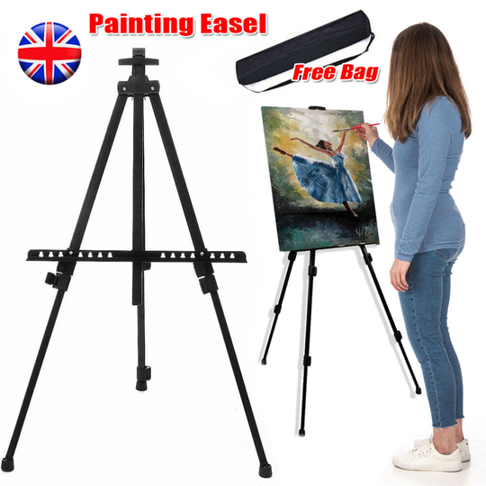 Adjustable Telescopic Painting Easel Tripod Display White Board Stand