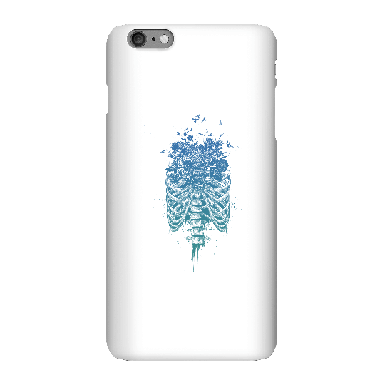 Balazs Solti Ribcage And Flowers Phone Case for iPhone and Android - iPhone 6 Plus - Snap Case - Matte