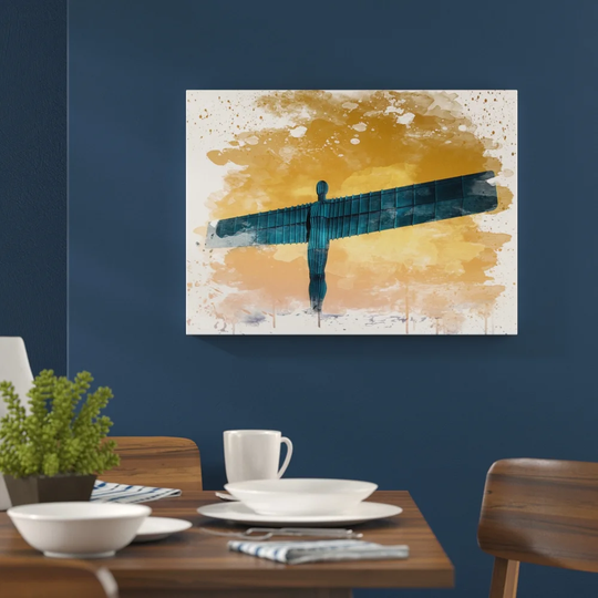 'Angel of the North Newcastle' Graphic Art Print Poster