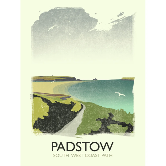 Padstow South West Coast Path by Rick Smith - Graphic Art Print on Paper