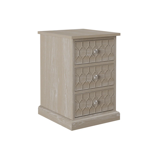 Gassville 3 Drawer Bedside Table