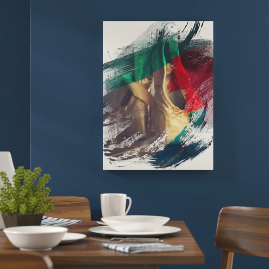 'Ballet Shoes Slipper' Graphic Art Print Poster