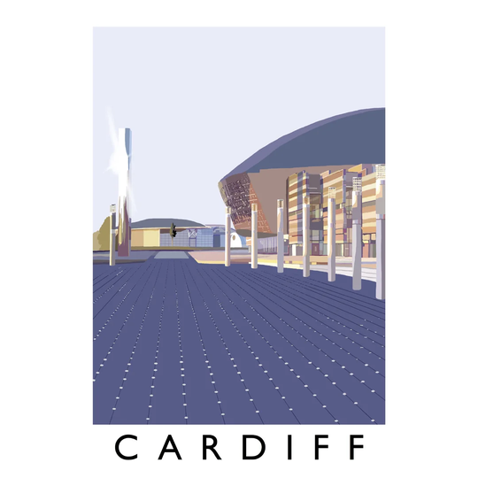 Cardiff 2 by Richard O'Neil - Graphic Art Print on Paper