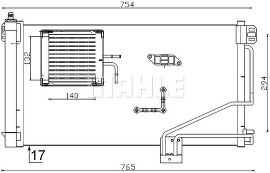 Condenser Air Conditioning 8FC351301-344 by BEHR