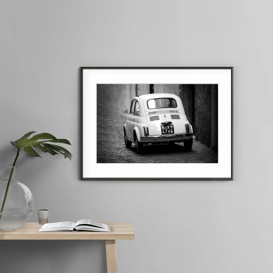 Fiat 500 - Picture Frame Photograph Print on Paper