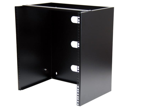Wall-Mount Bracket for Shallow Rack-Mount Equipment Solid Steel 12U