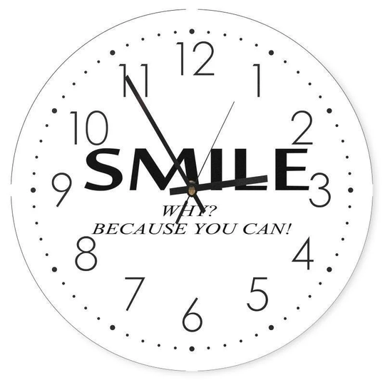 Smile Silent Wall Clock