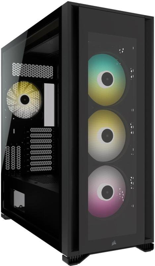 Corsair iCUE 7000X RGB Tempered Glass Full Tower Gaming PC Case, Black