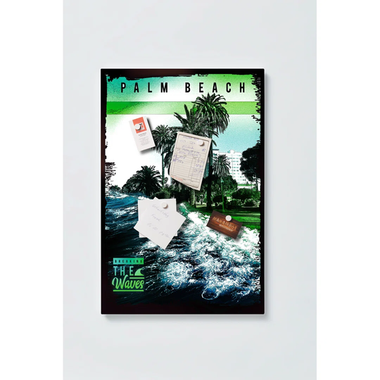 Palm Beach Magnetic Wall Mounted Cork Board