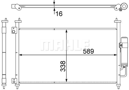 Condenser Air Conditioning 8FC351303-641 by BEHR