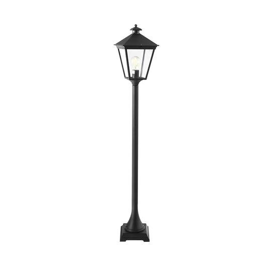 Holborne Black 1 -Light 120cm H Hardwired Lamp Post