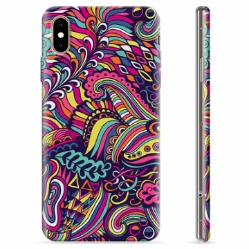 iPhone XS Max TPU Case - Abstract Flowers