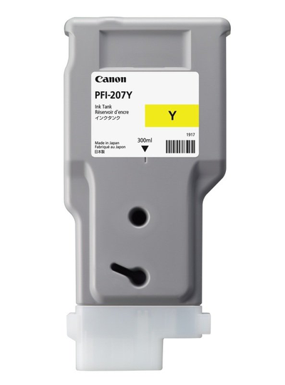 Canon PFI-207Y Yellow Ink Tank 300ml
