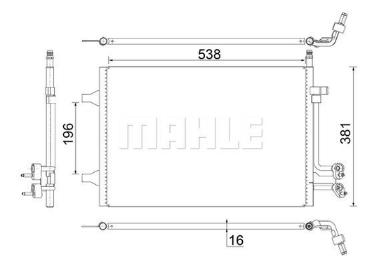 Condenser Air Conditioning 8FC351318-384 by BEHR