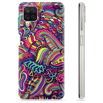 Samsung Galaxy A12 TPU Case - Abstract Flowers