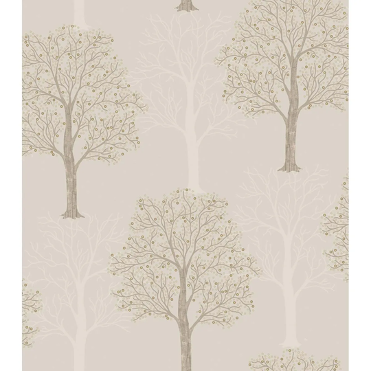 Holden Decor Heavy Weight Vinyl Ornella Taupe Wallpaper
