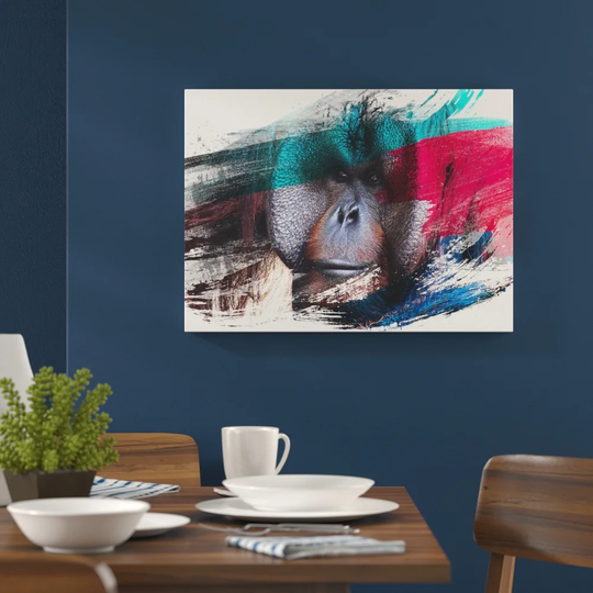 'Orangutan Monkey' Graphic Art Print Poster