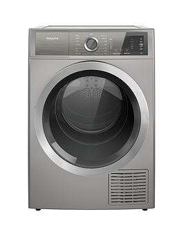 Hotpoint H8D94Sbuk 9Kg Load Heat Pump Tumble Dryer - Silver