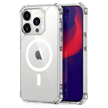 ESR Air Armor HaloLock iPhone 14 Pro Max Hybrid Case - Clear