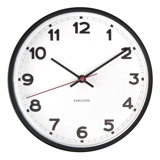 New Classic Round Metal Clock 40 Cm White