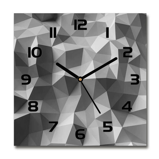Ilcho Abstraction Triangles Silent Wall Clock