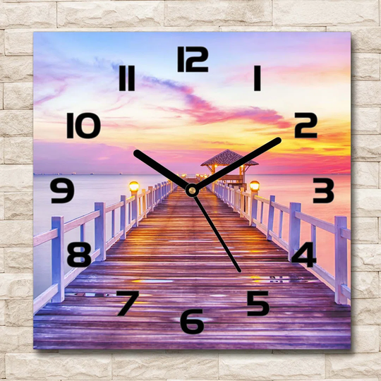 Inacio Wooden Pier Silent Wall Clock
