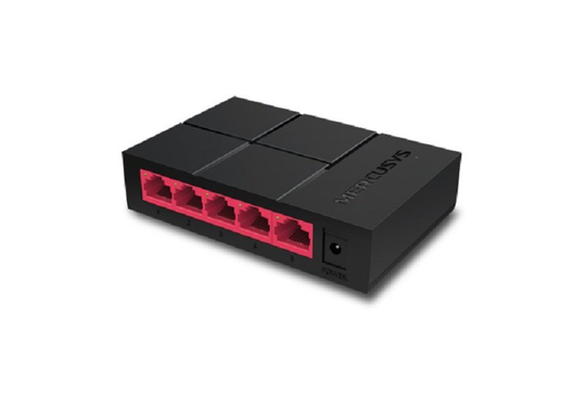 Mercusys by TP-Link - MS105G 5-Port - Gigabit Ethernet 10/100/1000 Mbps - Desktop Switch