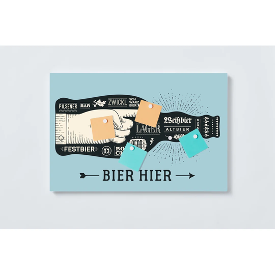 Beer Magnetic Wall Mounted Cork Board