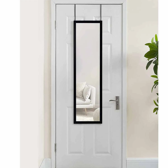 Vivo Black Over The Door Full Length Mirror