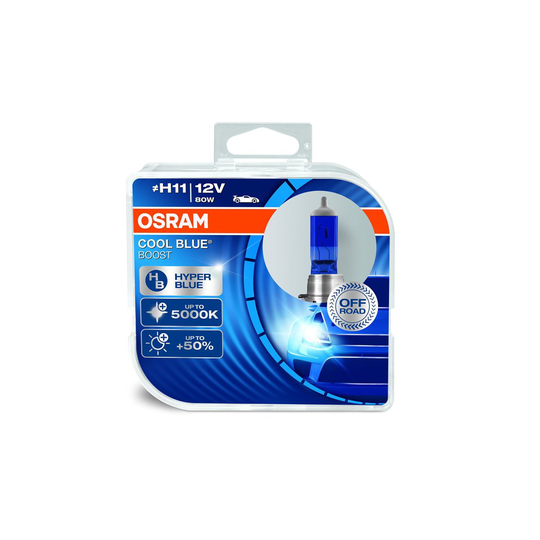 OSRAM COOL BLUE BOOST H11, halogen headlight lamp, 62211CBB-HCB, 12 V passenger car