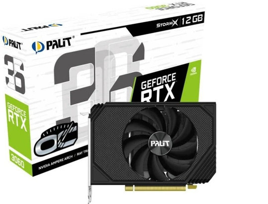 Palit GeForce RTX 3060 12GB StormX OC Ampere Graphics Card