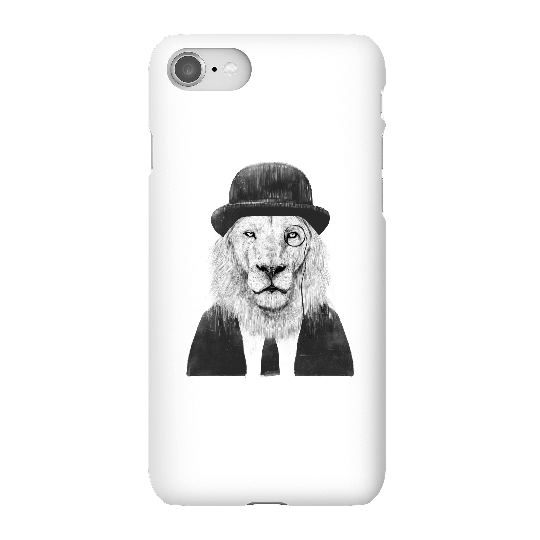 Balazs Solti Monocle Lion Phone Case for iPhone and Android - iPhone 8 - Snap Case - Matte