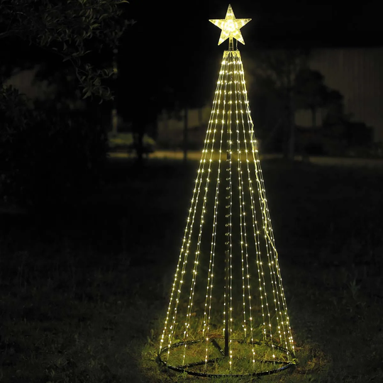 6ft 573 LED Outdoor Cone Tree - Warm White