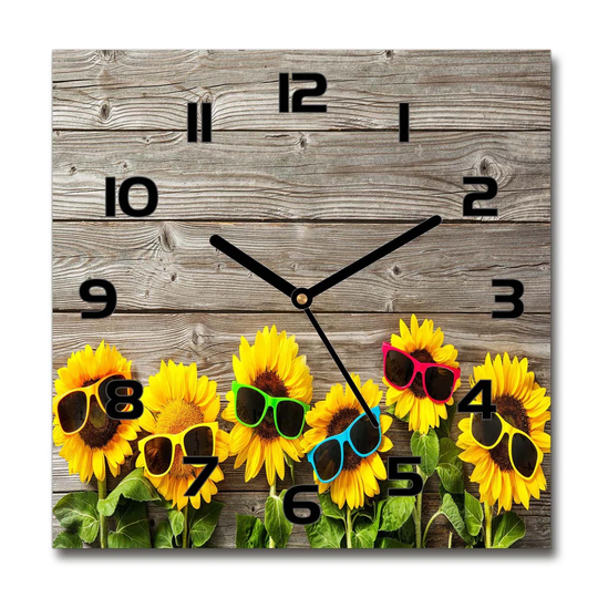 Harinder Sunflowers Silent Wall Clock