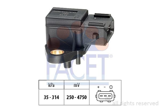 Air Pressure Sensor, height adaptation Made in Italy - OE Equivalent 103116