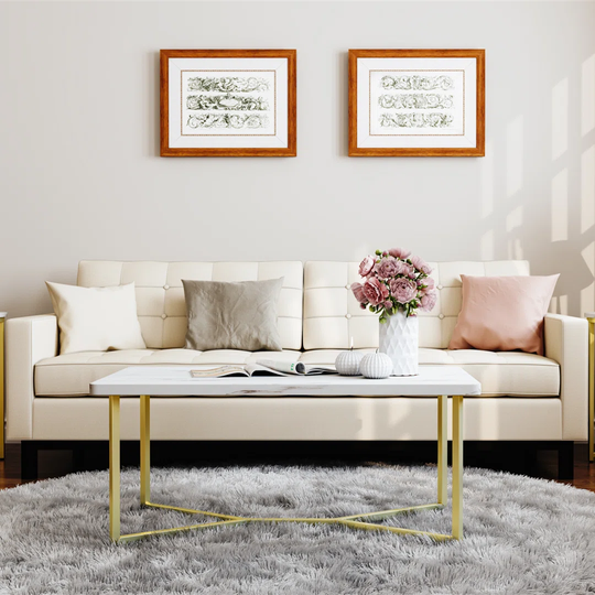 Stackhouse Cross Legs Coffee Table