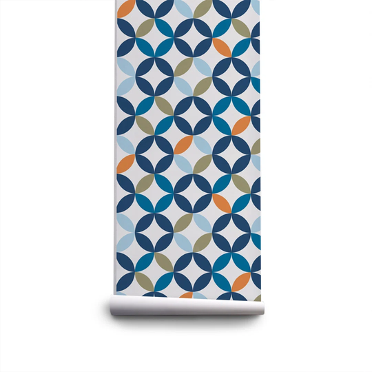 Walllpaper Roll 416X254cm Wallpaper Material With Print Mural Decoration Kitchen Livingroom Bedroom - Moroccan Circles