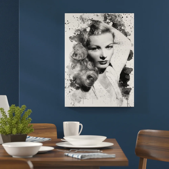 'Veronica Lake' Graphic Art Print Poster