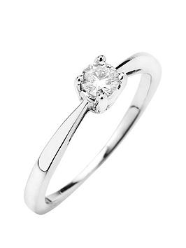 Love Diamond 9Ct Gold 25 Point Diamond Solitaire Ring