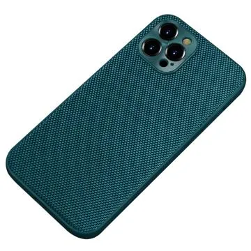 iPhone 14 Pro Nylon Coated TPU Case - Dark Green